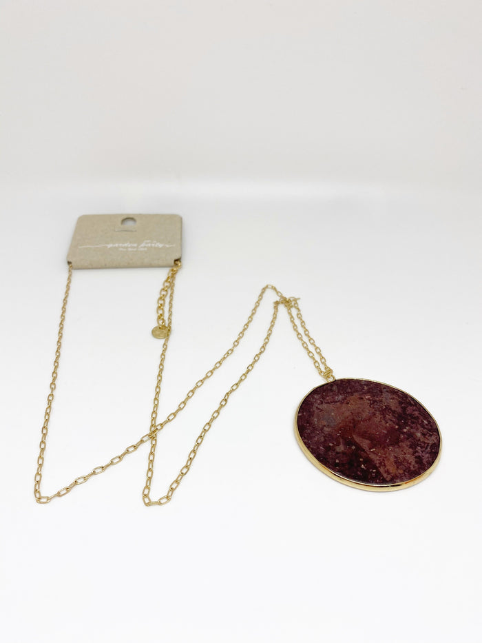 Garden Party Chain Large Circular Necklace