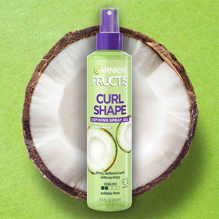 GARNIER Fructis Style Curl Shape Defining Spray Gel with Coconut Water  غارنييه سبراي جل لتحديد تموجات الشعر بماء جوز الهند