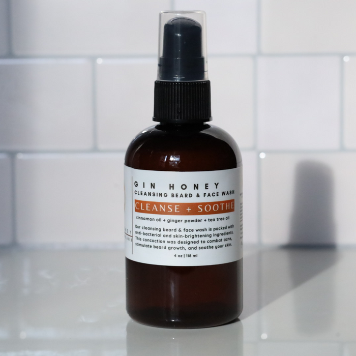 Gin-Honey Cleansing Beard and Face Wash