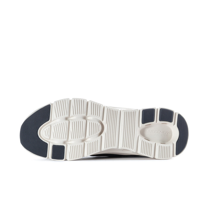 Men's sneaker outsole with white traction tread and dark rubber edge.