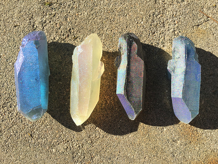 GLOW IN THE DARK CAST URETHANE CRYSTAL- CUSTOM ( purple)