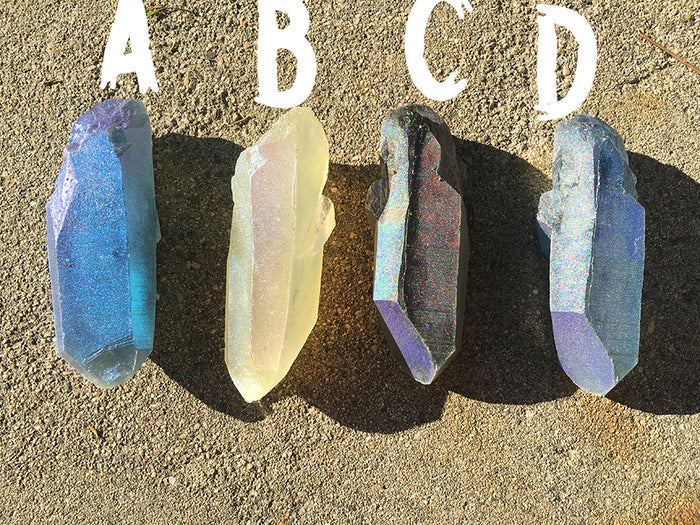 GLOW IN THE DARK CAST URETHANE CRYSTAL- CUSTOM ( purple)