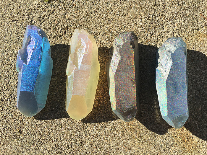 GLOW IN THE DARK CAST URETHANE CRYSTAL- CUSTOM ( purple)