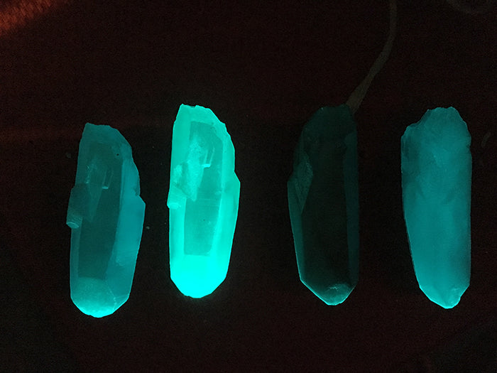 GLOW IN THE DARK CAST URETHANE CRYSTAL- CUSTOM ( purple)