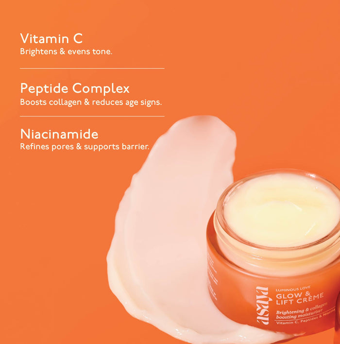 Glow & Lift Crème - Peptide Moisturizer for Skin Brightening & Collagen Boosting