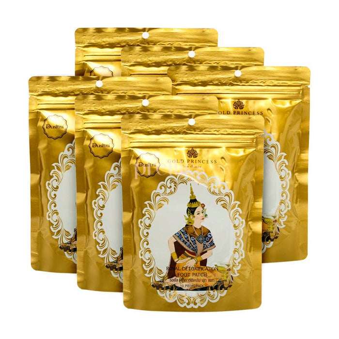 Gold Princess Gold Princess Royal Detoxification Foot Patch - Original (10/pack) x6packs