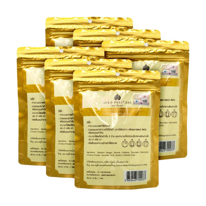 Gold Princess Gold Princess Royal Detoxification Foot Patch - Original (10/pack) x6packs