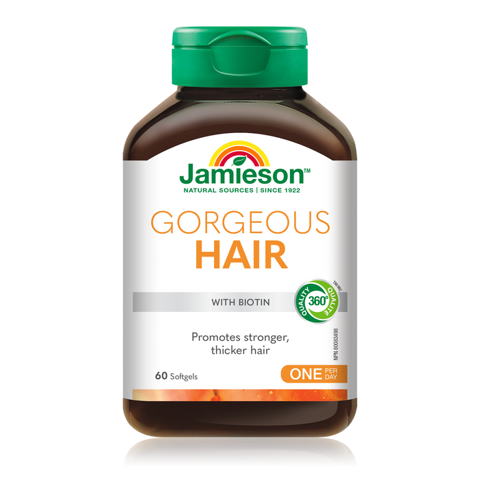 31000851 Jamieson Gorgeous Hair, 60 ct 9032_R2114_GorgeousHair_160cc_BTL_EN_ALT