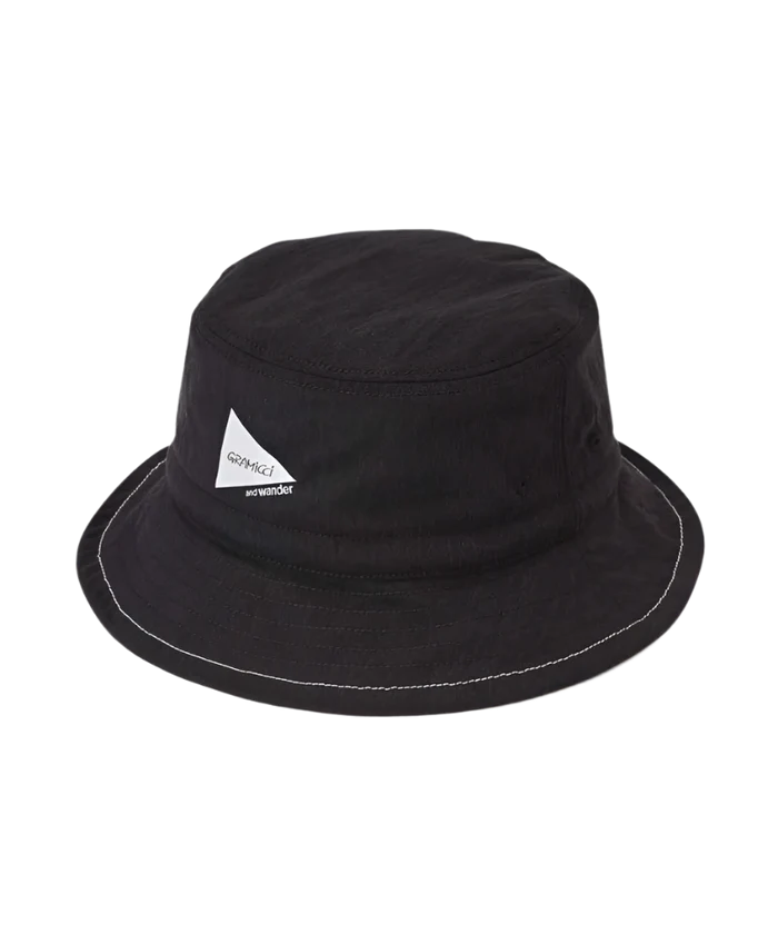 Gramicci - Nylon Hat - Black-Casquette-GAC4-S3012