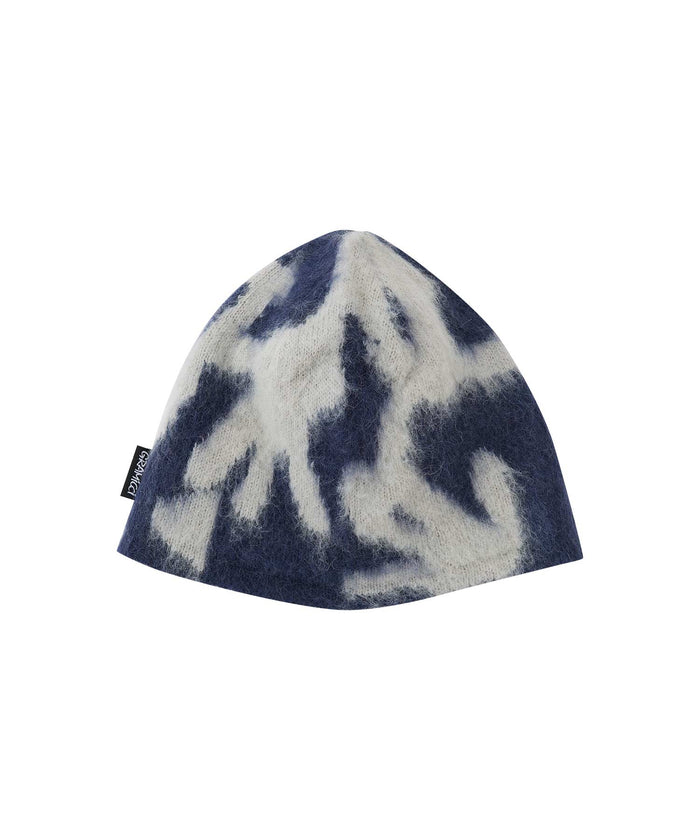 Gramicci – Mohair Burly Runningman Beanie – Midnight - Accessoires - G5FA-151-MIDNIGHT-F