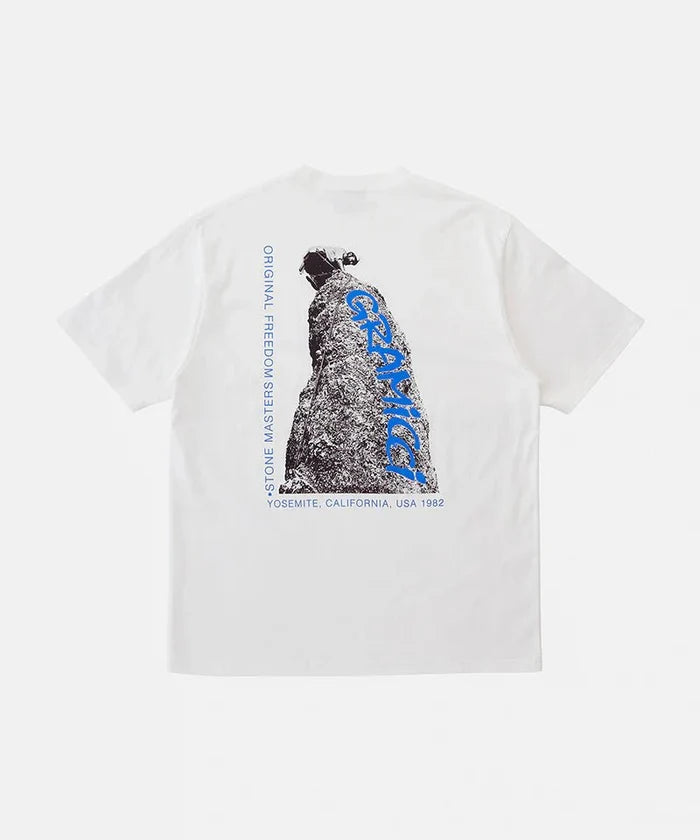 Gramicci – Stonemasters Tee – Blanc - T-shirts - G5FU-T086-WHITE-M