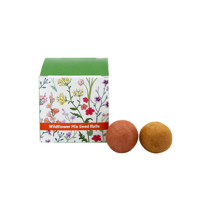 'Grow Green' Wildflower Seed Balls | Pollinator Flower Mix (2 Count)