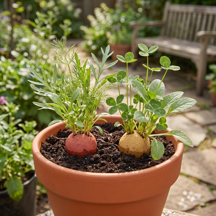 'Grow Green' Wildflower Seed Balls | Pollinator Flower Mix (2 Count)