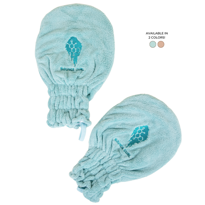 Bounce Curl Hair Drying Mittens in Teal