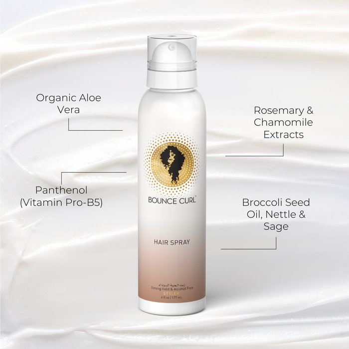 Bounce Curl ingredient list, showcasing science-driven formulations for curly hair products.