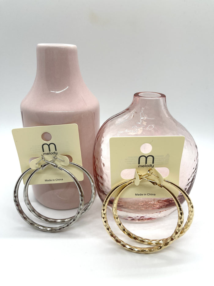 Hammered Look Earrings