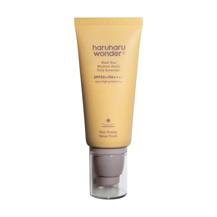 HARUHARU WONDER Black Rice Moisture Airyfit Daily Sunscreen SPF50+ PA++++ Very High Protection Unscented واقي الشمس بالرز الاسود