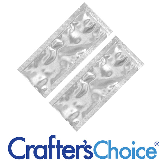 Heat Seal Sample Packet - Silver, 2 x 4.75 inches