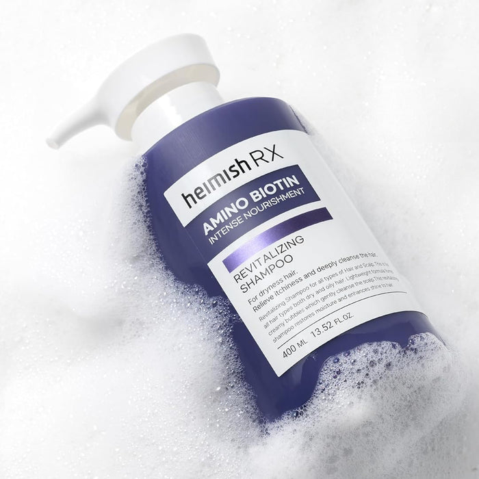 HEIMISH RX Amino Biotin Revitalizing - atkuriamasis ir apimties suteikiantis šampūnas