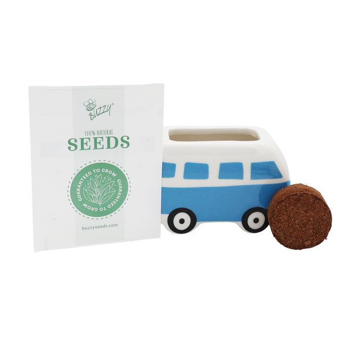 Hippie Bus Flower Grow Kit | Cosmos, Daisy, Coneflower, Calendula (Set of 4)