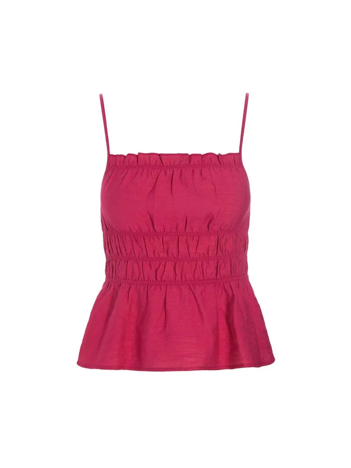 HOSBJERG - Ora Top - Sangria-Skirt-2545