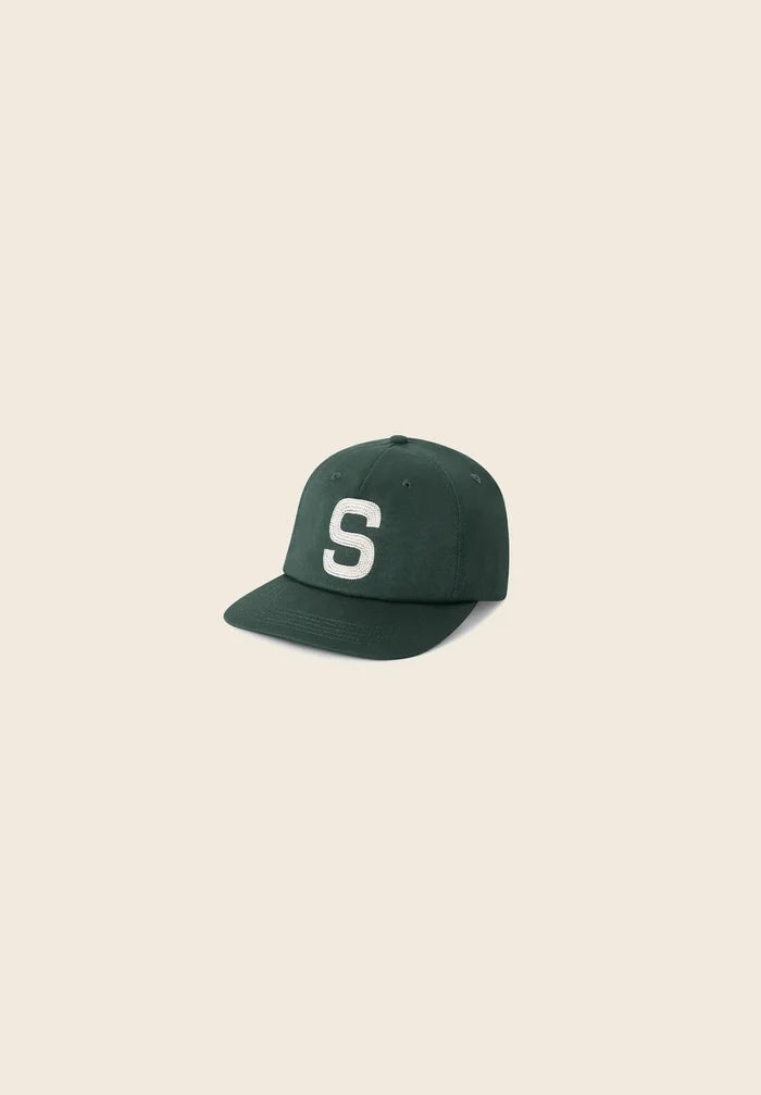 House Of Sunny - Chain Stitch Emblem Cap - Emerald Green - Accessoires - VOL2677