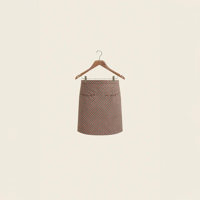 House Of Sunny - The Marie Skirt - Wine Multi - Jupes et Pantalons - VOL2629