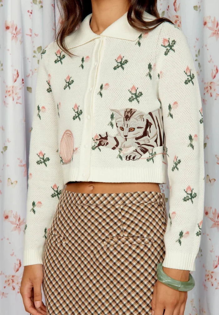 House Of Sunny - The Marie Skirt - Wine Multi - Jupes et Pantalons - VOL2629
