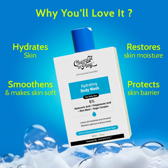 Hydrating Body Wash with Hyaluronic Acid & Coconut Oil - 236 ml