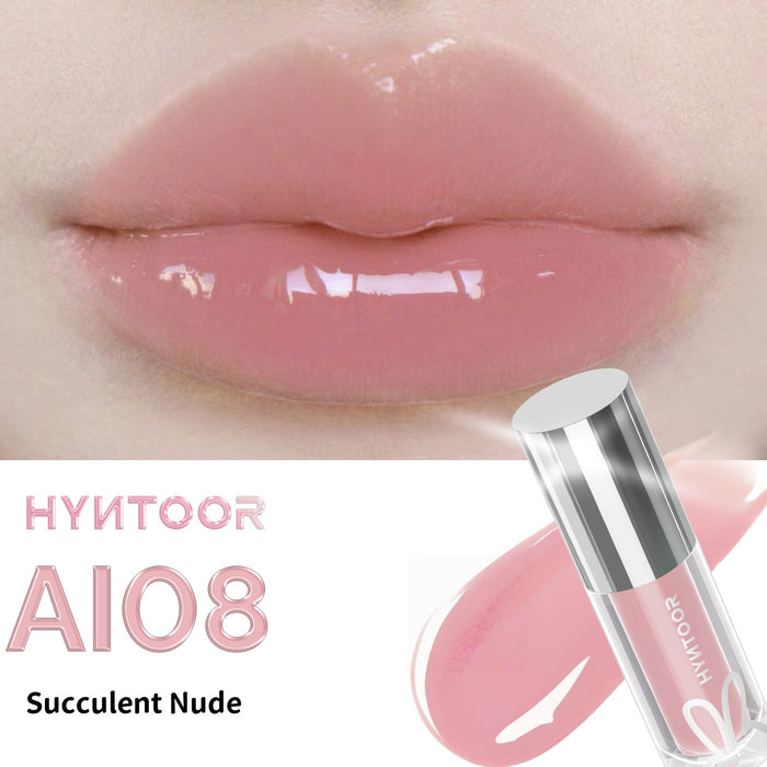 HYNTOOR Future Planet Mirror Lip Gloss #AI08 Succulent Nude T4934