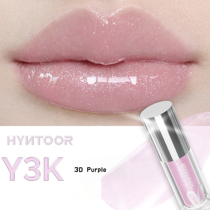 HYNTOOR Future Planet Shimmer Mirror Lip Gloss #Y3K 3D Purple T4781