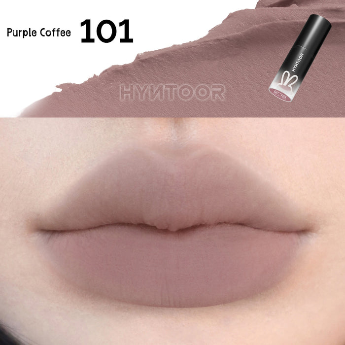 HYNTOOR Velvet Matte Lip Mud #101 Purple Coffee T5214