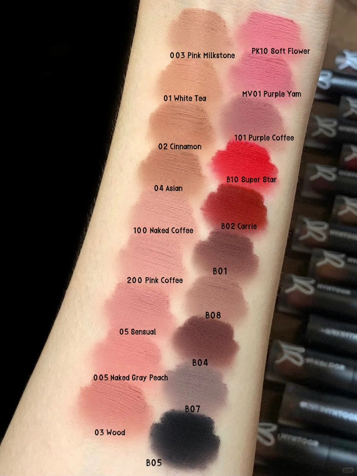 HYNTOOR Velvet Matte Lip Mud #101 Purple Coffee T5214