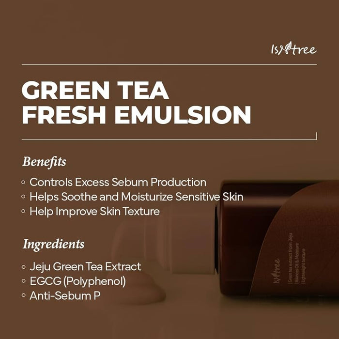 ISNTREE Green Tea Fresh Emulsion مستحلب الشاي الاخضر من ازنتري
