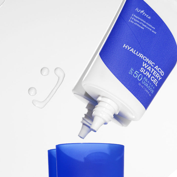 ISNTREE Hyaluronic acid watery sun gel set2 بكج قطعتين من جل واقي الشمس الكيميائي بالهايلرونك اسد من ازنتري