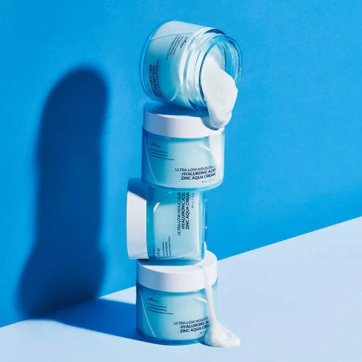 ISNTREE ULTRA-LOW MOLECULAR HYALURONIC ACID ZINC AQUA CREAM كريم الهايلرونك اسد والزنك من ازنتري