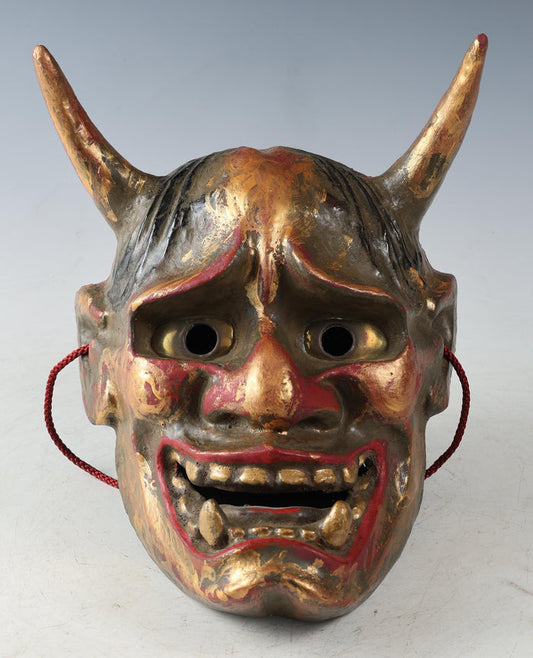 Japanese Noh Mask Hannya Paper Clay Nice Product Tsushima