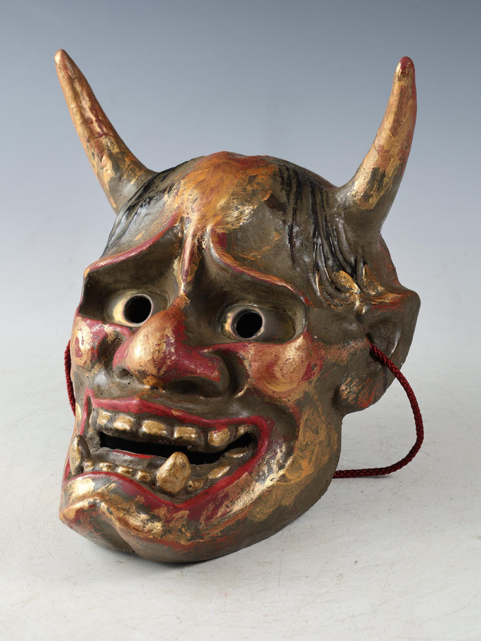 Japanese Noh Mask Hannya Paper Clay Nice Product Tsushima