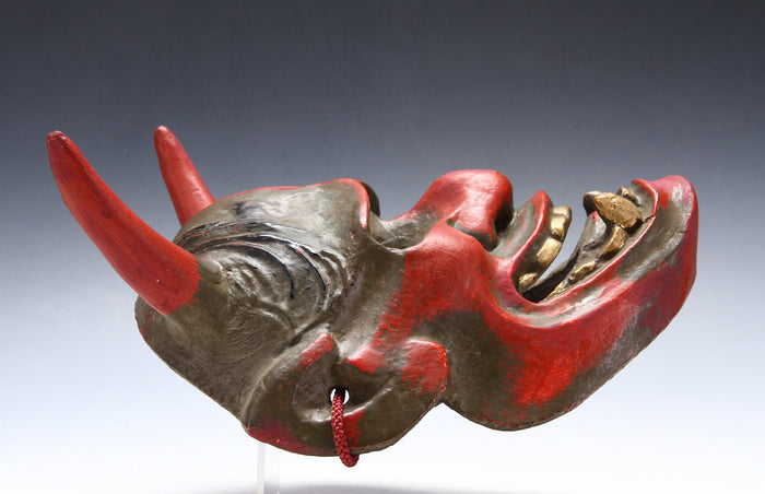 Japanese Noh Mask Hannya Paper Clay Nice Product Tsushima
