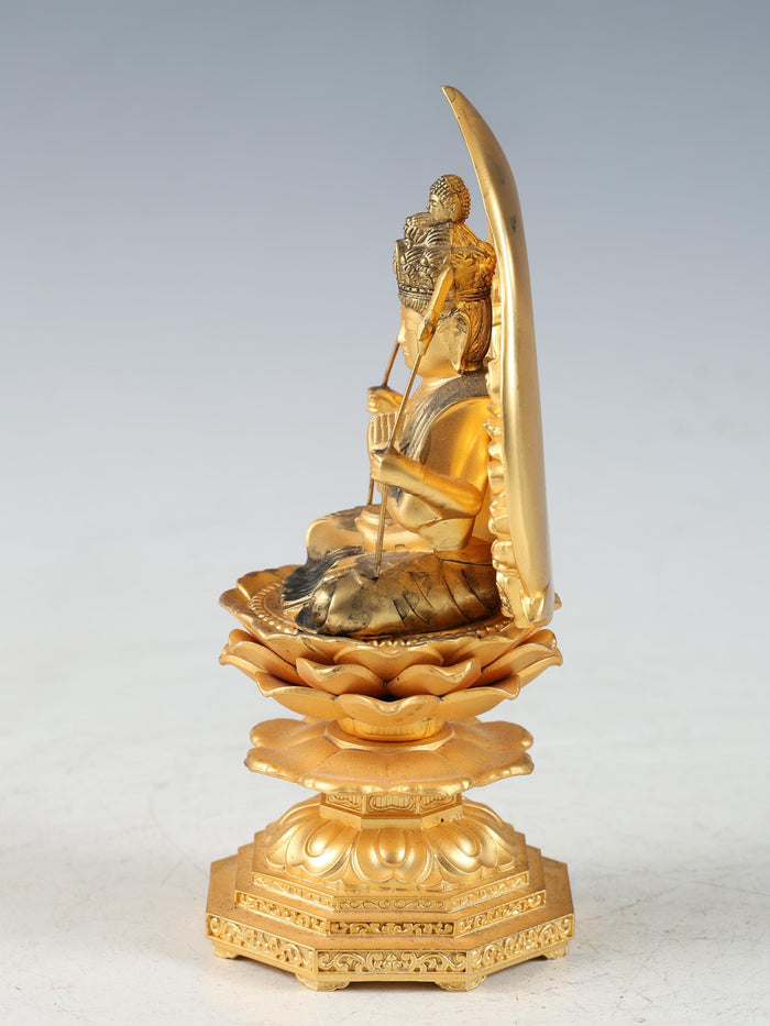 Japanese Old Vintage Buddhism -Senju Kannon Bodhisattva- High Quality Iron Figure