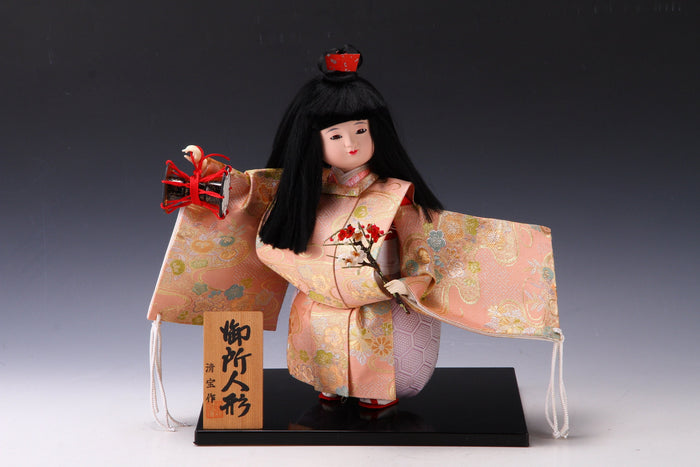 Japanese Real Gofun Kyo Doll -Kawaii Gosho Doll- Ichimatsu Style