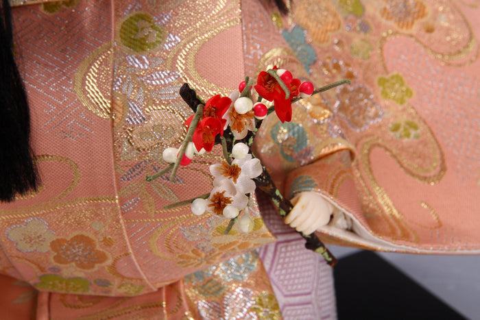 Japanese Real Gofun Kyo Doll -Kawaii Gosho Doll- Ichimatsu Style
