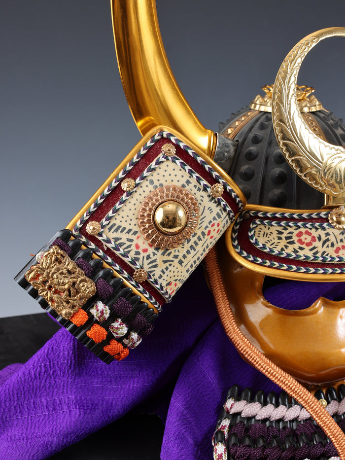 Japanese Vintage Samurai Kabuto Display Helmet -Old Style- Shoken Kabuto Helmet