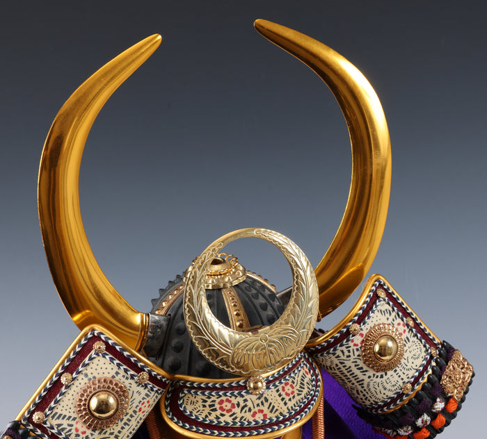 Japanese Vintage Samurai Kabuto Display Helmet -Old Style- Shoken Kabuto Helmet