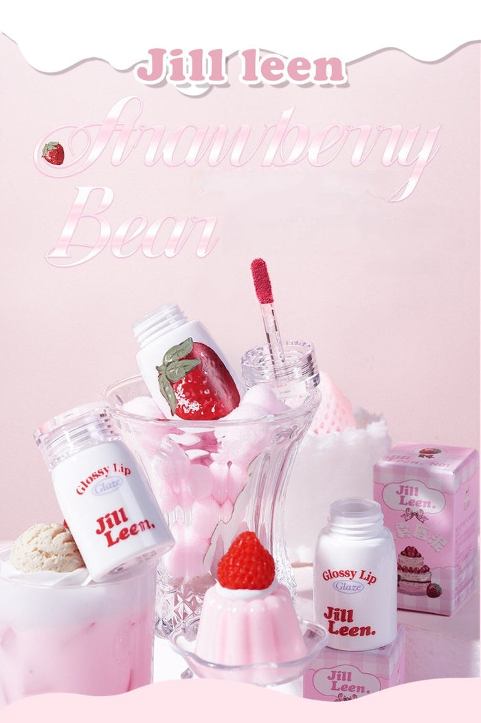 JILL LEEN Strawberry Bear Collection Silky Matte Lip Glaze T5625