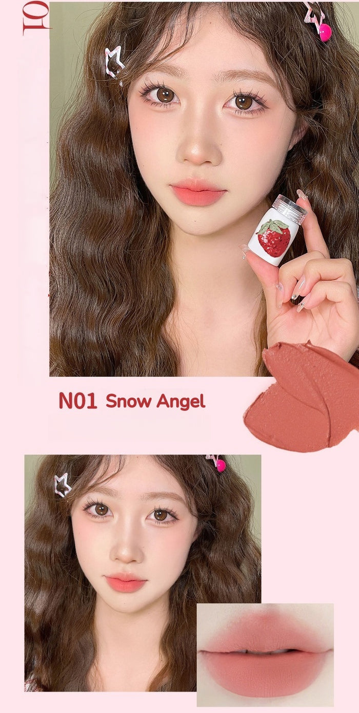 JILL LEEN Strawberry Bear Collection Silky Matte Lip Glaze T5625