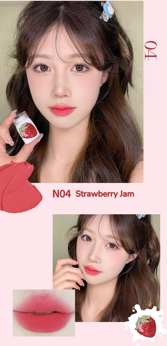 JILL LEEN Strawberry Bear Collection Silky Matte Lip Glaze T5625