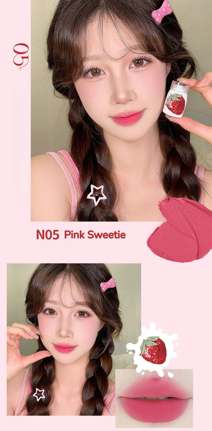 JILL LEEN Strawberry Bear Collection Silky Matte Lip Glaze T5625