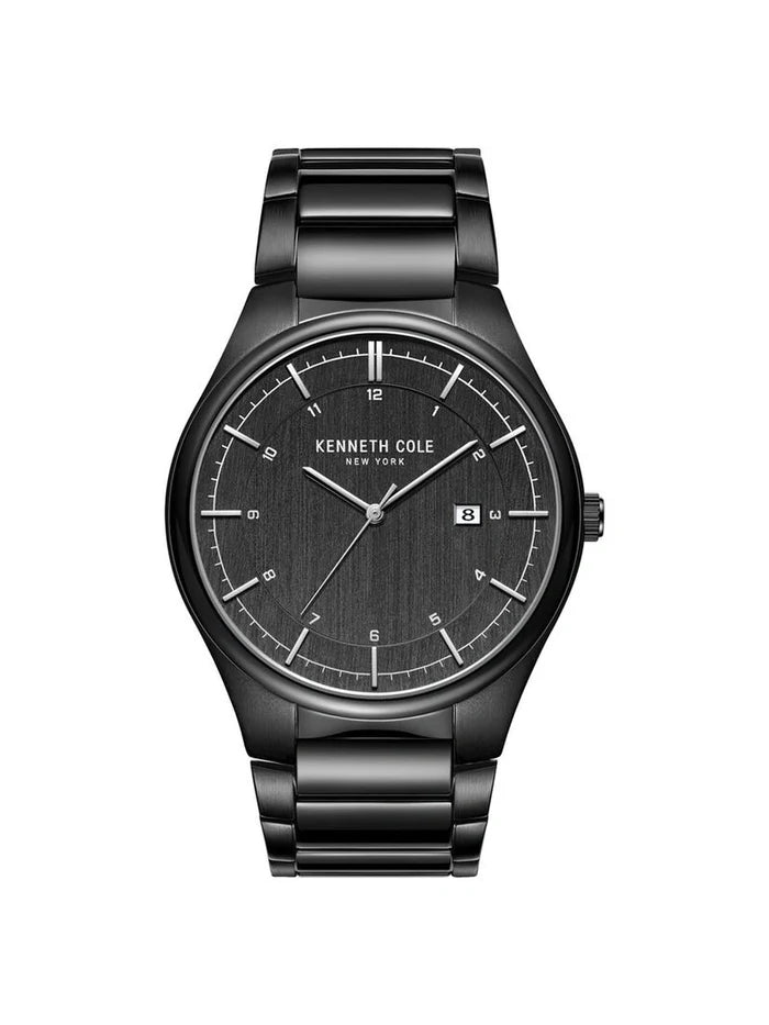 Kenneth Cole Round Black Dial Analog Watch - NCKC51015002MN