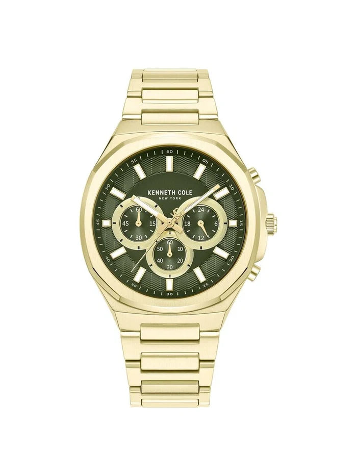 Kenneth Cole Round Green Dial Analog Watch - KCWGI2104905MNW